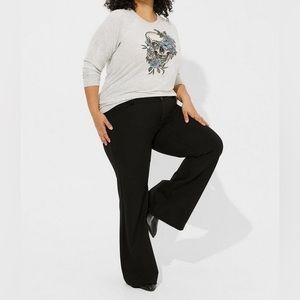 Torrid Trouser A-Line Flare Studio Luxe Ponte Pant